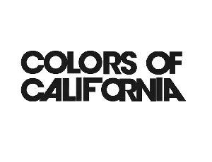 Colors of California Logo font