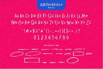 Already Broken Demo font