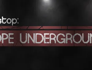 Europe Underground Worn font