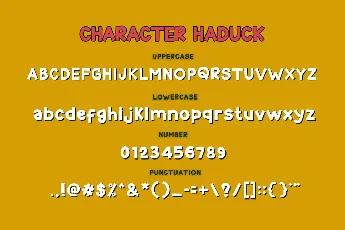 HANDUCK font