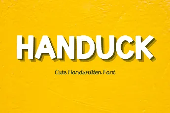 HANDUCK font