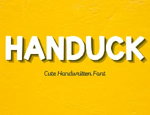 HANDUCK font