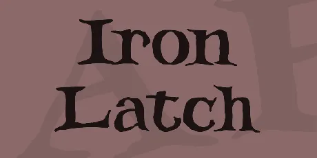 Iron Latch font