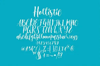 Hollistic font