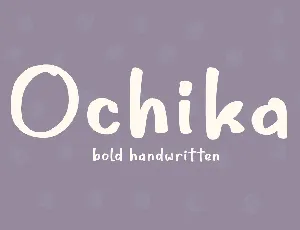 Ochika font