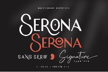 Serona font