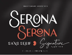 Serona font