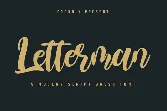 Letterman Brush font