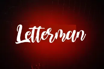 Letterman Brush font