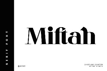 Miftah Modern Serif font