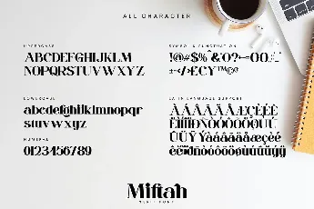 Miftah Modern Serif font