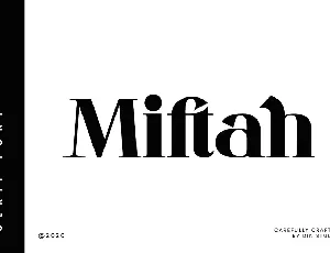 Miftah Modern Serif font