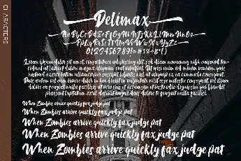 Delimax font