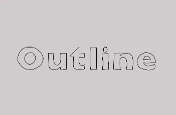 Outline font