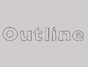 Outline font