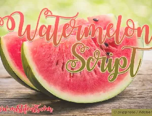 Watermelon font