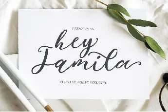 Hey Jamila Script font