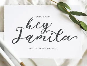 Hey Jamila Script font