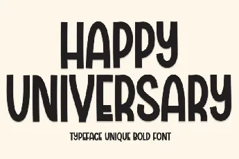 Happy Universary Display font