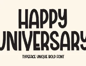 Happy Universary Display font