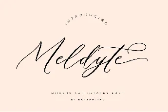 Meldyte font