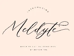 Meldyte font