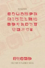 Stamp font