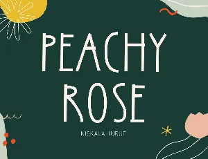 Peachy Rose font