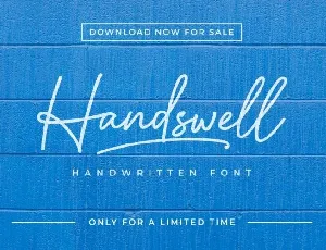 Handswell font