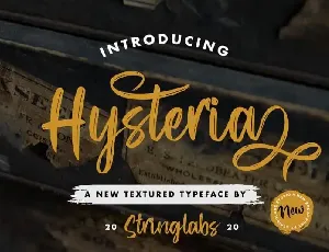 Hysteria Script font