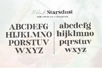 Black Starsdust font