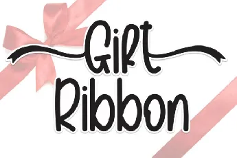 Gift Ribbon Display font