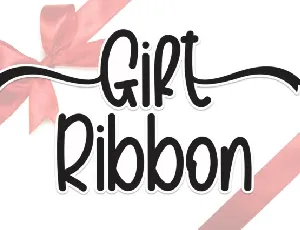 Gift Ribbon Display font