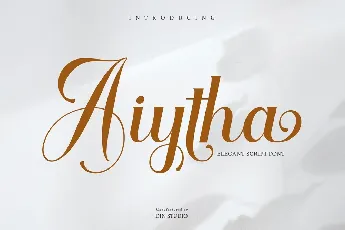 Aithya Elegant Calligraphy Script font