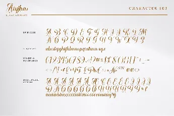 Aithya Elegant Calligraphy Script font