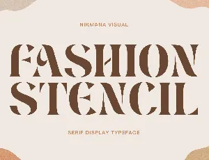 Fashion Stencil font