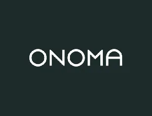 Onoma font