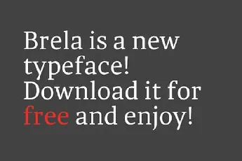 Brela Typeface Free font