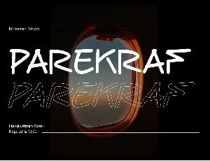 Parekraf - Demo font