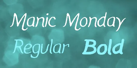 Manic Monday font