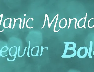 Manic Monday font