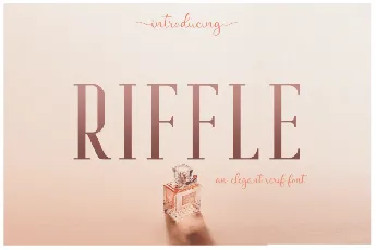 Riffle font