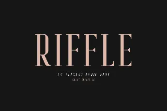 Riffle font