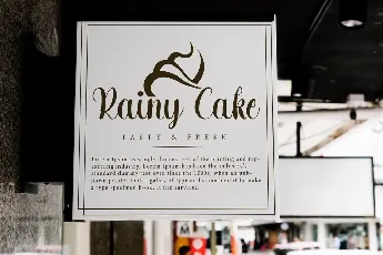 Rainy Cake font