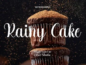 Rainy Cake font