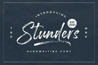 Stunders font