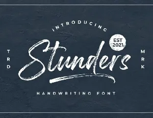 Stunders font