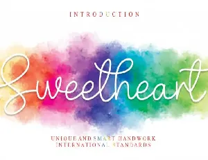 Sweetheart Handwritten font