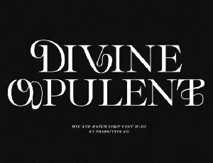 Divine Opulent font