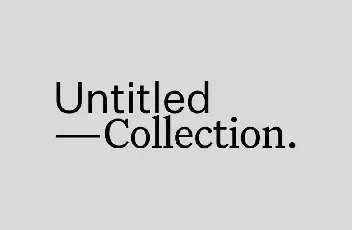 Untitled Collection font